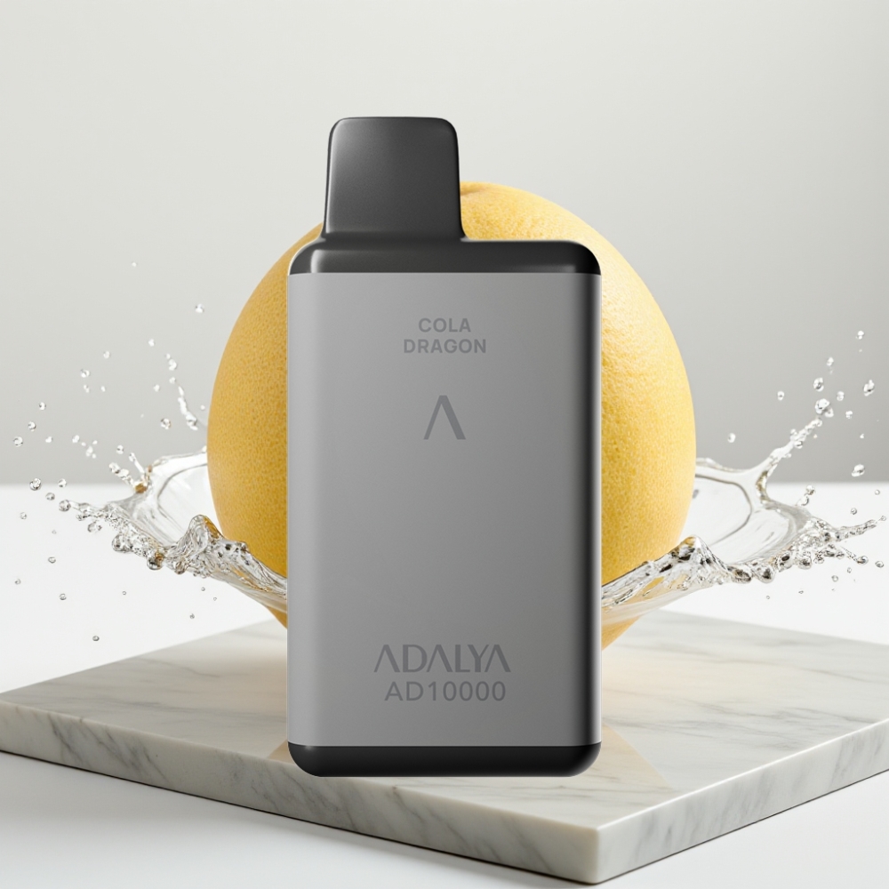 Adalya AD 10000 Puffs Descartável Space Gray, Cactus Splash, 14ml, 2% nicotina, USB-C