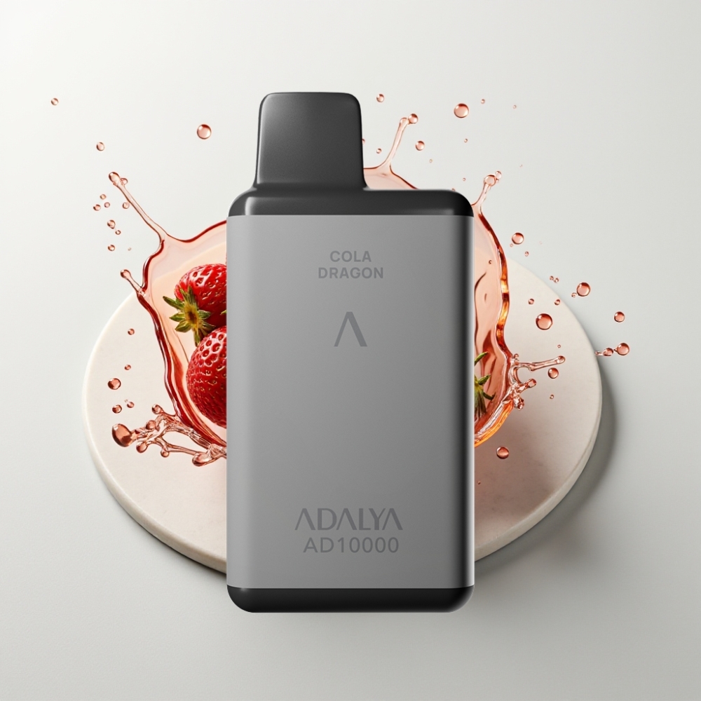 Adalya AD 10000 Puffs Disposable Vape Sabor Morango Splash, 14 ml, 2%, USB-C