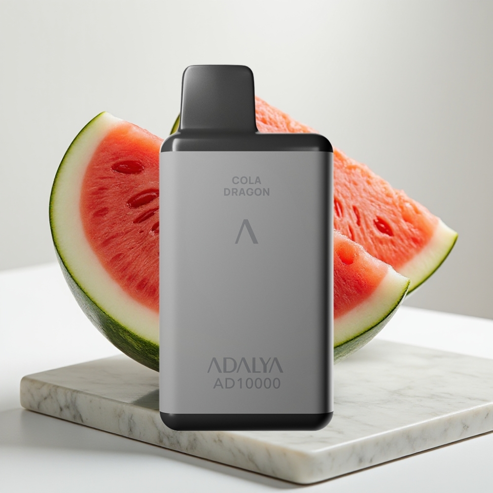 Adalya AD 10000 Puffs Dispositivo Descartável - Sabor Melancia Gelada, 14 ml, 2% nicotina, recarregável USB-C