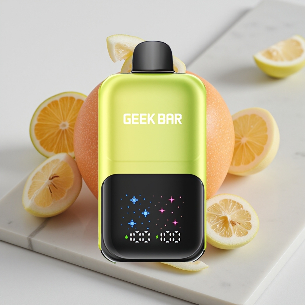 GEEK BAR 2GO 20ml 50000 Puffs Série Two - Maçã Verde Gelada, Tela Interativa, Bateria Recarregável