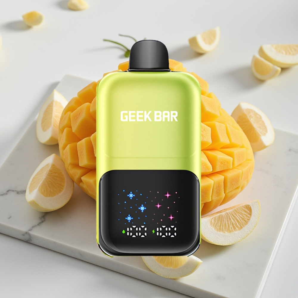 GEEK BAR 2GO 20ml 50000 Puffs Two Series - Manga Gelo do México, 5% Nic, Tela Interativa, Bateria Recarregável