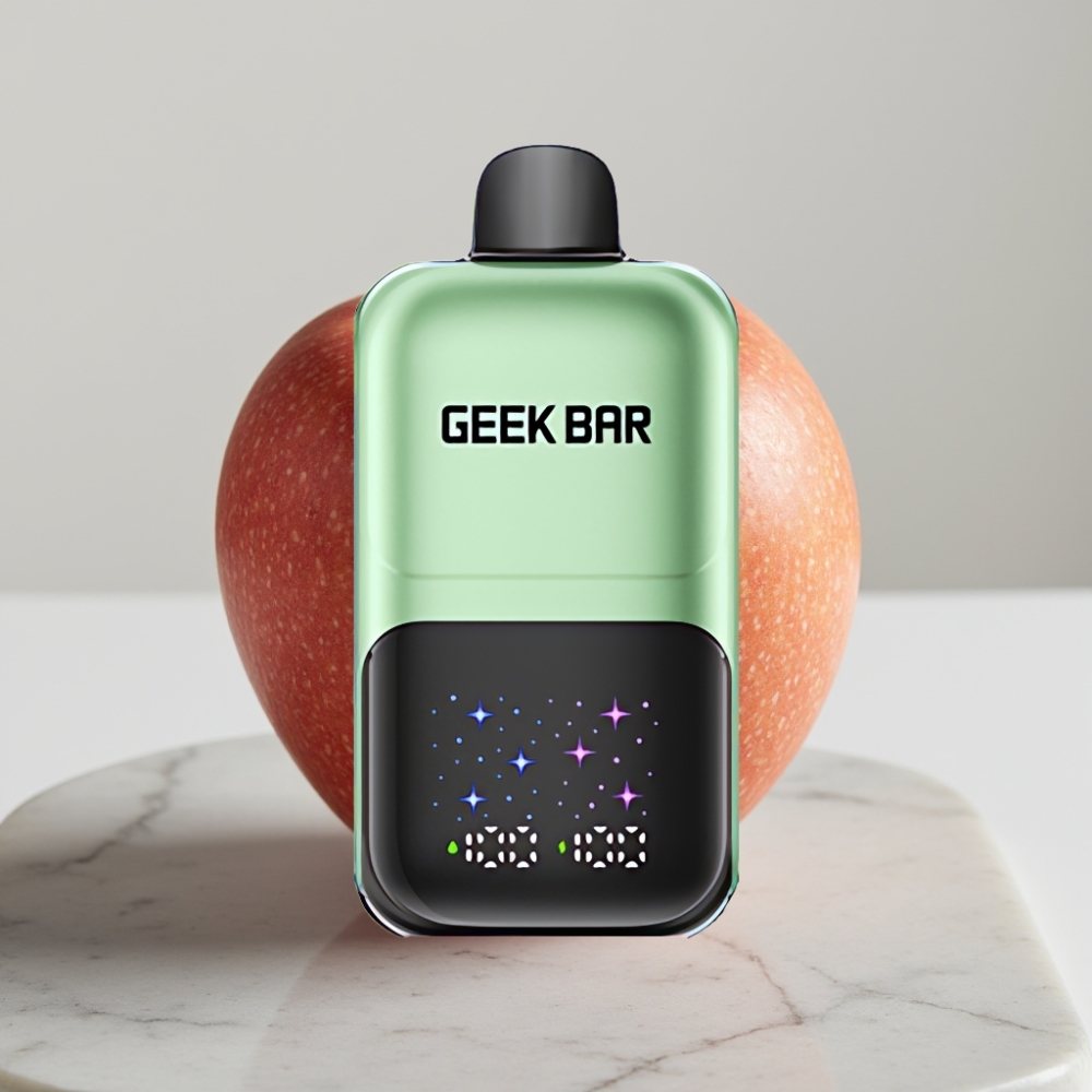 GEEK BAR 2GO 20ml 50000 Tragadas Dupla Maçã A&B Tela Grande, Bateria Recarregável, 5% Nic Sal