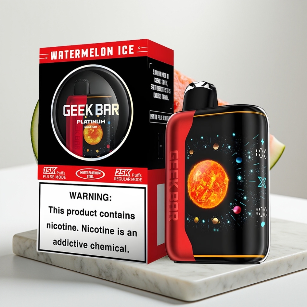 GEEK BAR Platinum Edition 25000 Puffs 20mL 2% Nicotina Sabor Melancia Gelada