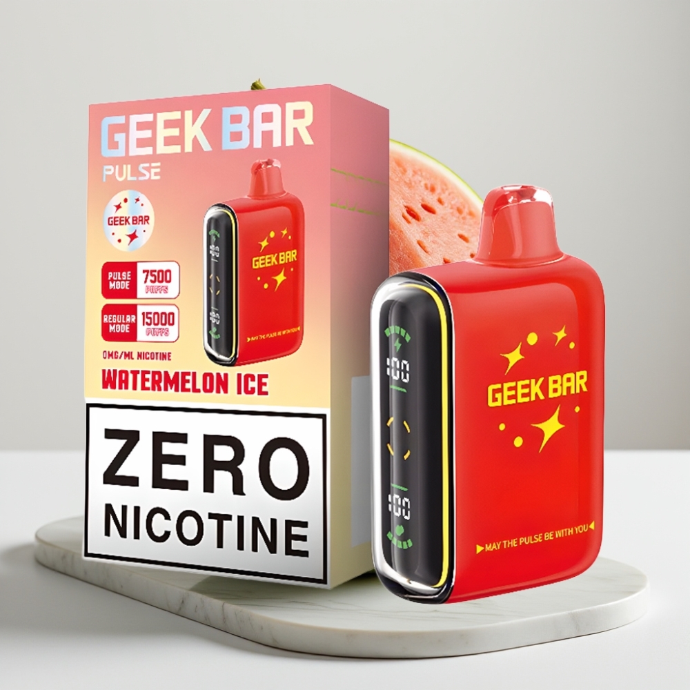 Geek Bar Pulse 15000 Puffs - 16ML, 5% Nicotina, Fluxo de Ar Ajustável