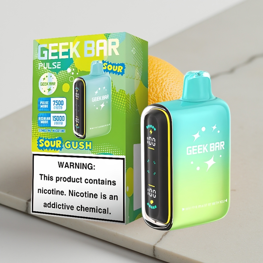 Geek Bar Pulse 15000 Puffs Edição Azeda – 16ML, 5%, 650mAh, USB-C