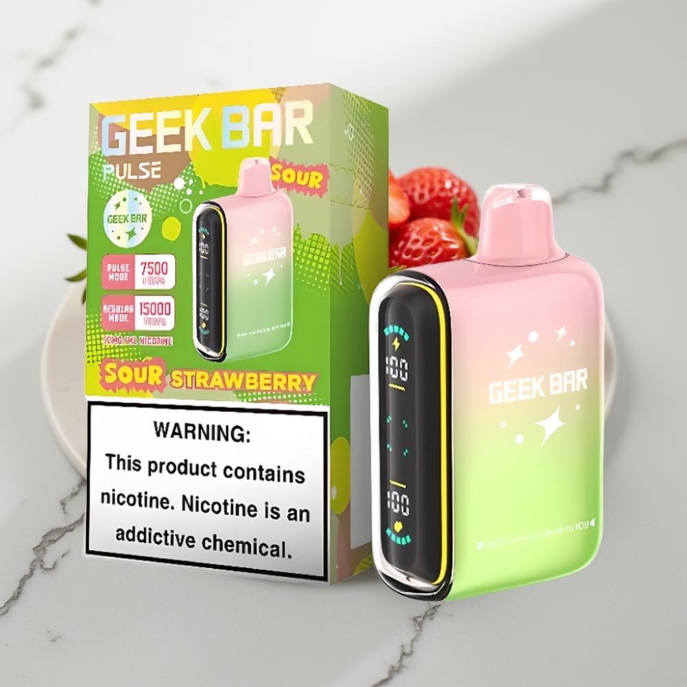 Geek Bar Pulse 15000 Puffs Edição Azeda – 16ML, 5%, 650mAh, USB-C