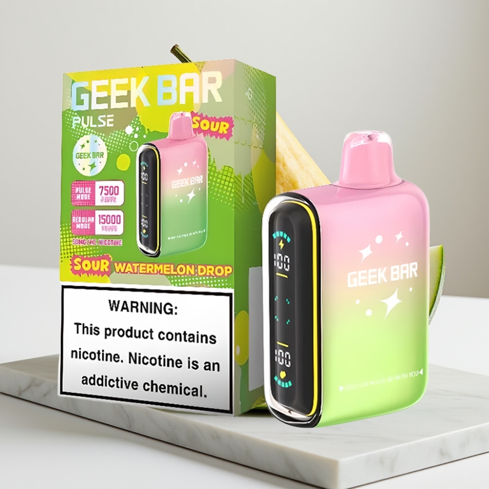Geek Bar Pulse 15000 Puffs Edição Azeda – 16ML, 5%, 650mAh, USB-C