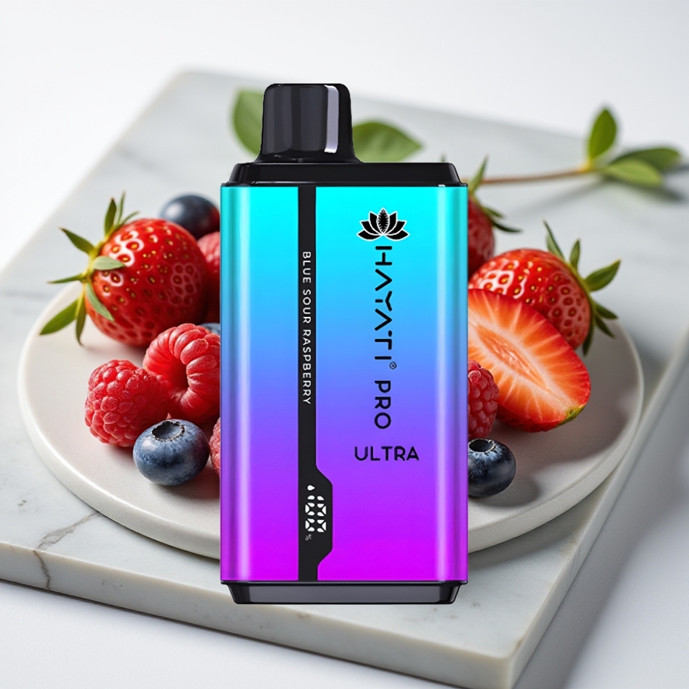 Hayati Pro Ultra 15000 Puffs - Blueberry Morango Mentolado, 2×12ml, 2% nic, 49 sabores
