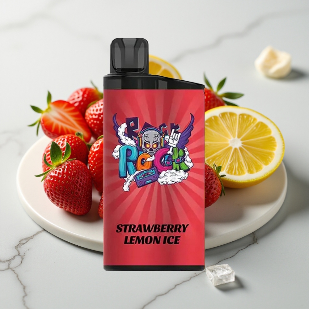 IGET Bar 3500 Puffs - Limão Morango Gelo, 1400 mAh, 1.2 Ohm Mesh