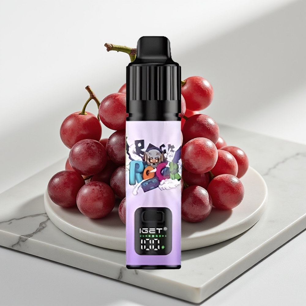 IGET BAR PLUS S3 POD 10000 Puffs Vape Descartável Uva Gelada 5% 18ml 950mAh