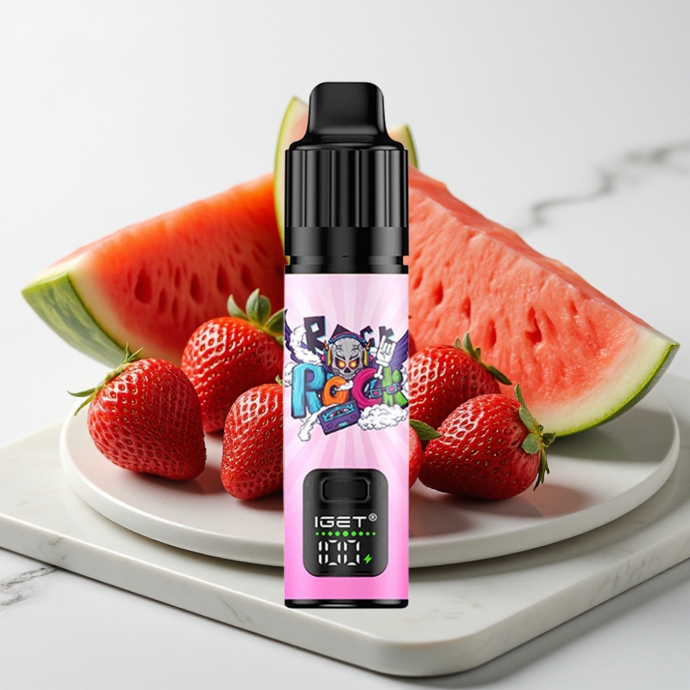 IGET BAR PLUS S3 POD 10000 Puffs Vaporizador Descartável Morango Melancia Ice – 5%, 18ml, 950mAh
