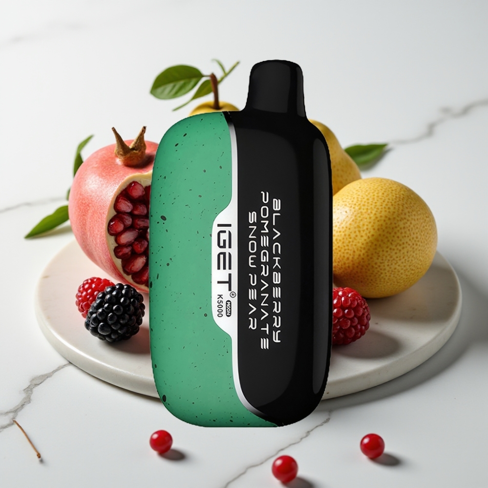 IGET Moon K5000 Puffs - Amora Romã Pêra Neve, 5000 Puffs, 1.35 Ohm