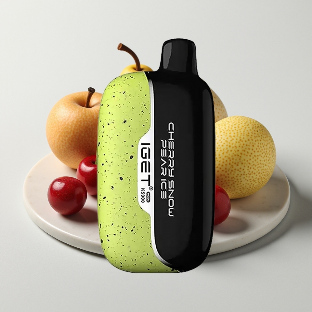 IGET Moon K5000 Puffs – Cereja Neve Pêra Gelo, 5000 tragadas, 1.35 Ohm, 81.5 g