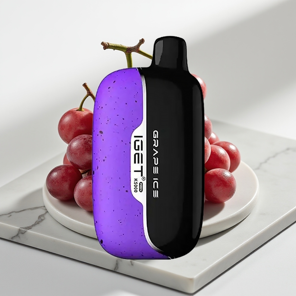 IGET Moon K5000 Puffs Descansável Sabor Uva Gelada - 5000 Puffs, 1.35 Ohm