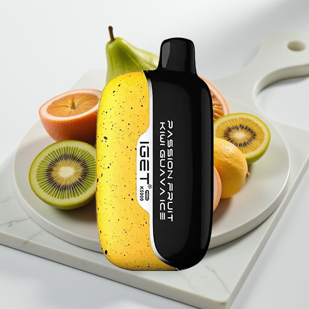 IGET Moon K5000 Puffs - Maracujá Kiwi Goiaba Gelo, 5000 Puffs, 1.35 Ohm