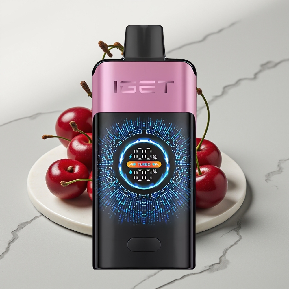 IGET ONE 12000 Puffs Descarte Vaporizador Sabor Monster Cereja, 2700 mAh, 0.6 ohm