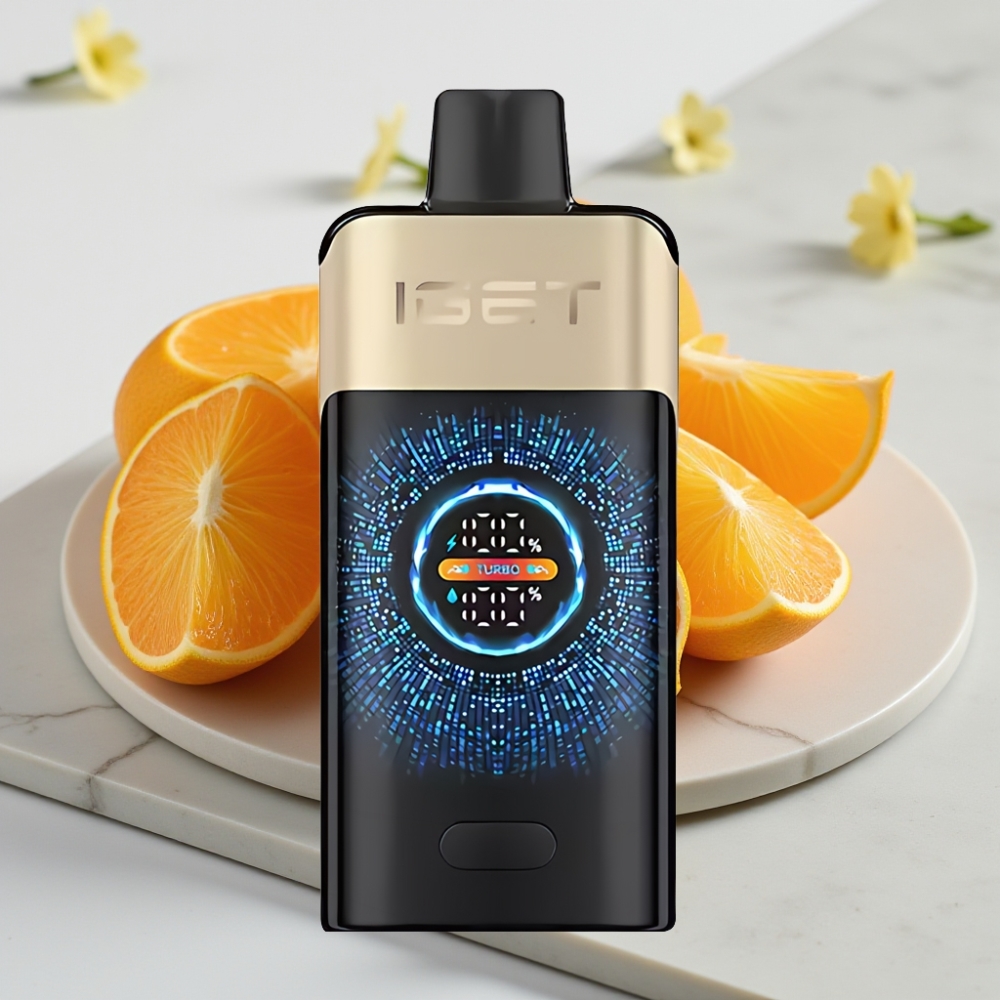 IGET ONE 12000 Puffs Disposable Vape Monstro Laranja Tropical - 12000 Puffs, 2700mAh, Tela Colorida
