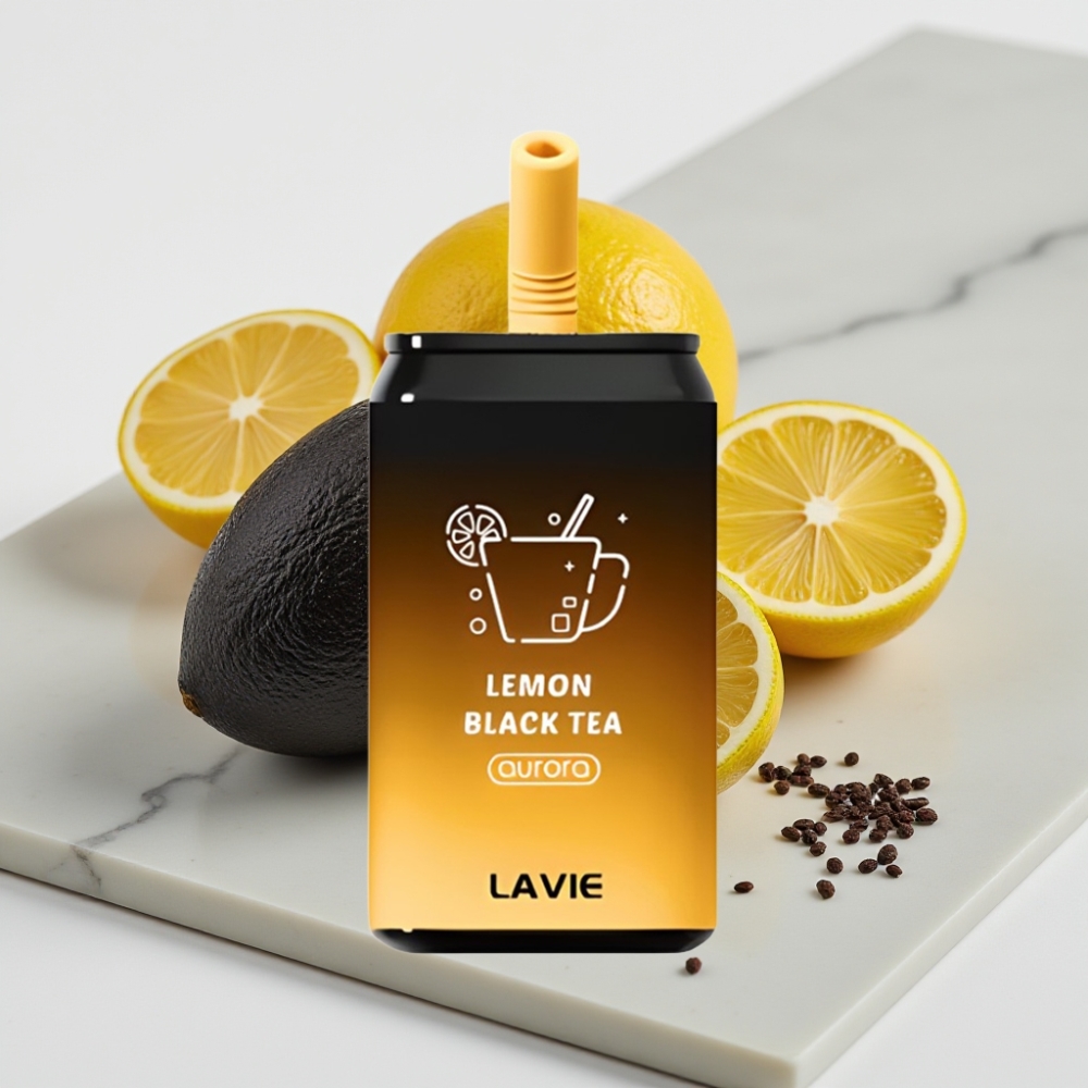 LAVIE Aurora 11000 Puffs - Chá Preto com Limão, 22ML, 650mAh, Tipo-C