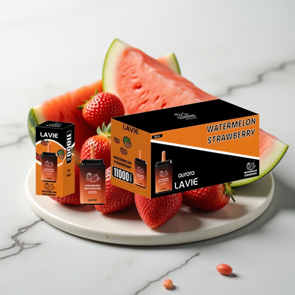 LAVIE Aurora 11000 Puffs - Morango Melancia, 22ML, 650mAh, Tipo-C