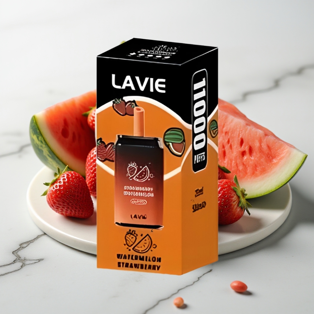 LAVIE Aurora 11000 Puffs - Morango Melancia, 22ML, 650mAh, Tipo-C