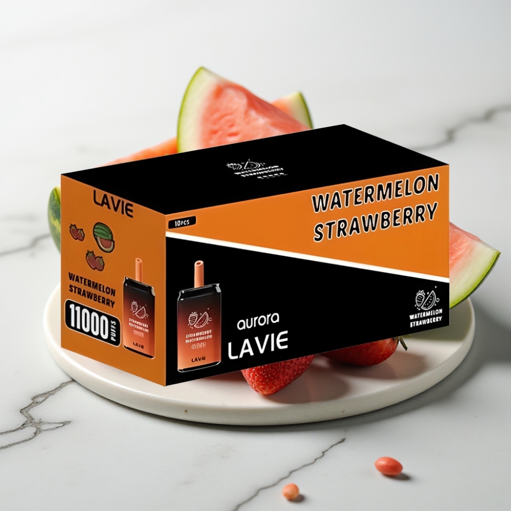 LAVIE Aurora 11000 Puffs - Morango Melancia, 22ML, 650mAh, Tipo-C