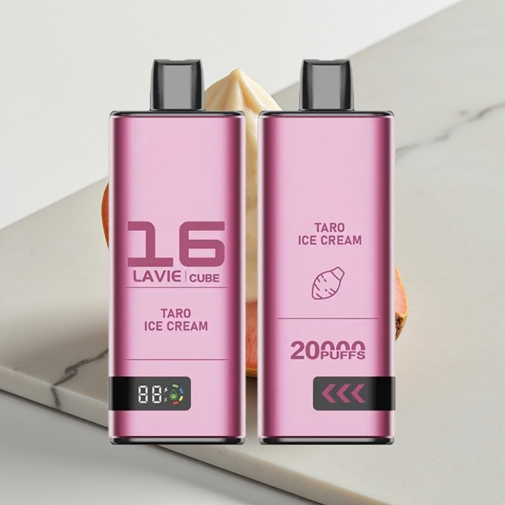 Lavie Cube 20000 Puffs Disposable Vape Sorvete de Taro 28ML 5% Type C
