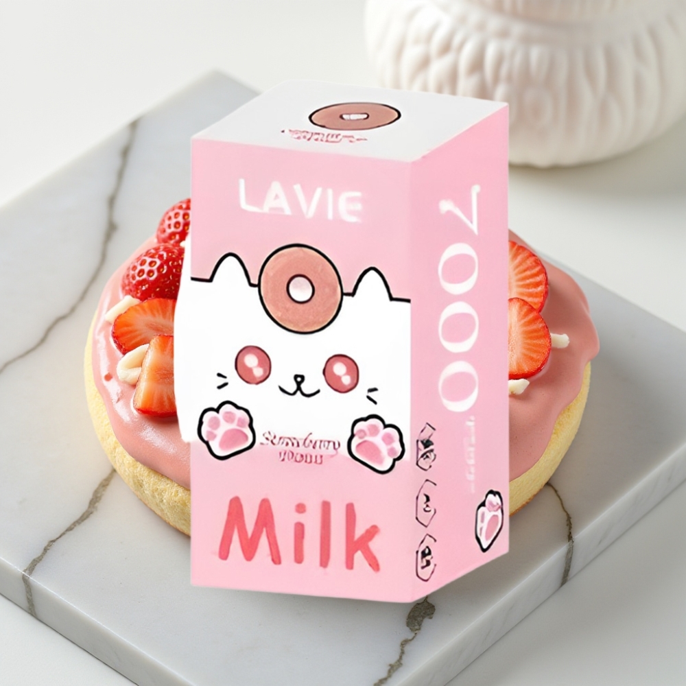 LAVIE Milk 7000 Puffs Donut de Morango – 16ML, 5%, Tipo C