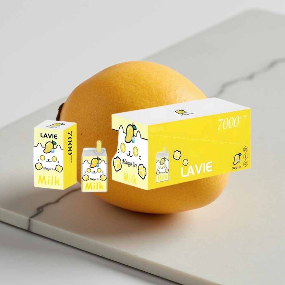 LAVIE Milk 7000 Puffs Sabor Manga Gelado | 16ML, 5%, Tipo C