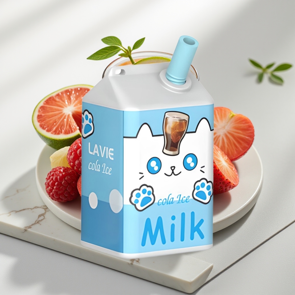 LAVIE Milk 7000 Puffs Sabores: Cola Ice e Leite – 16ML, 600mAh, Tipo C