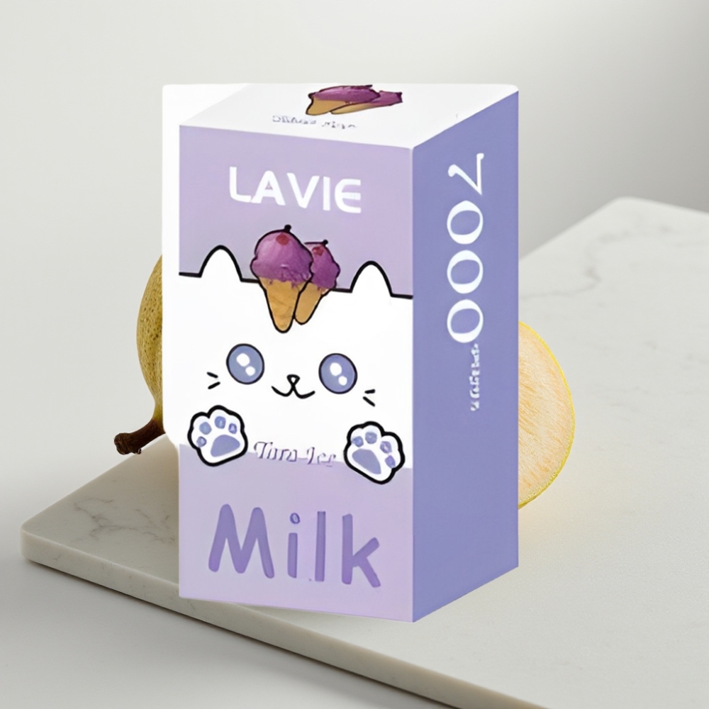 LAVIE Milk 7000 Puffs - Taro Ice, 16ML, 600mAh, Tipo-C