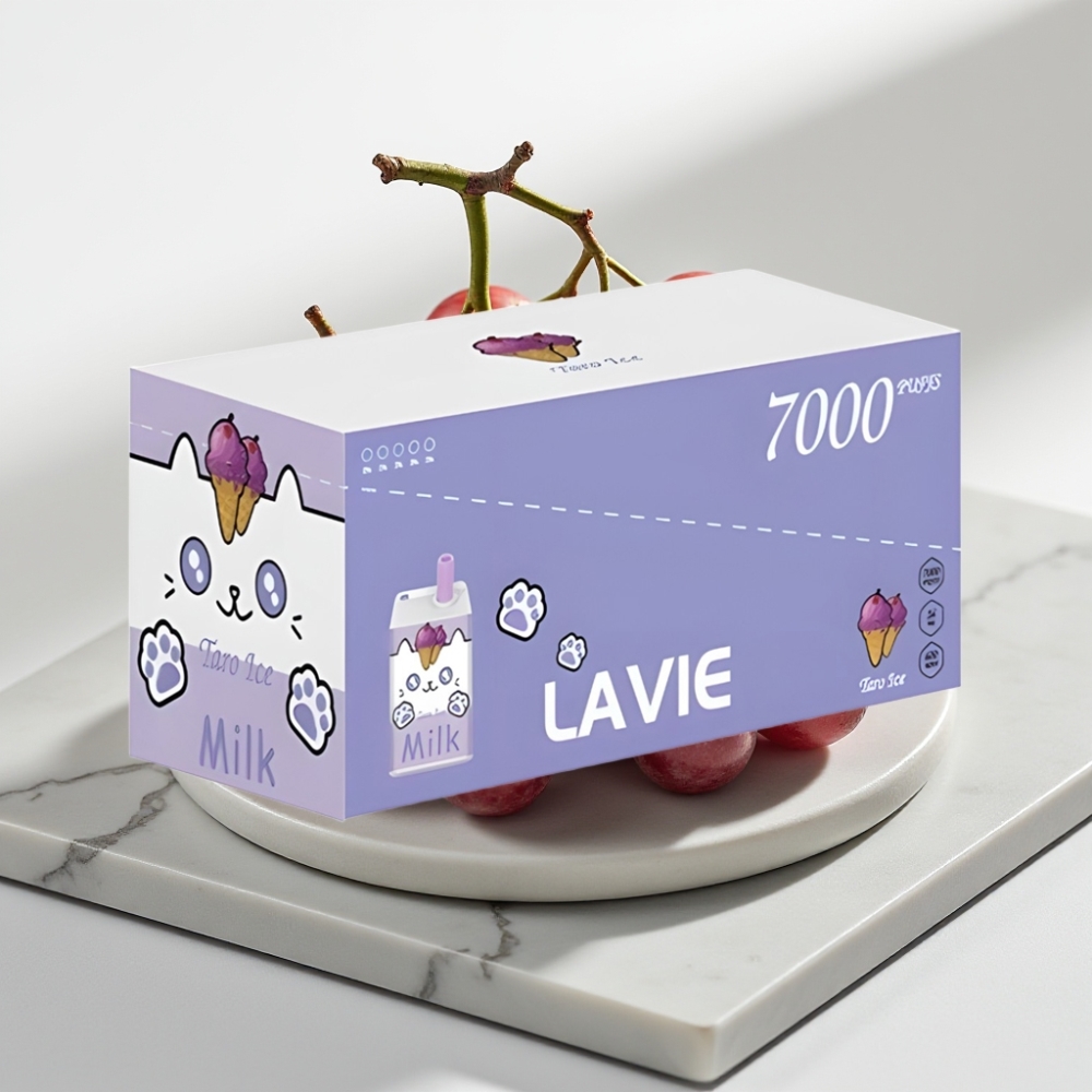 LAVIE Milk 7000 Puffs - Uva Gelada, 16ML, 600mAh, Tipo C