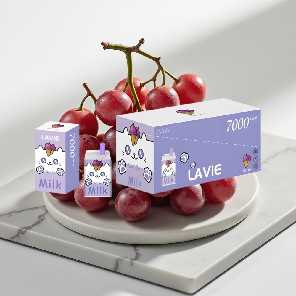 LAVIE Milk 7000 Puffs - Uva Gelada, 16ML, 600mAh, Tipo C