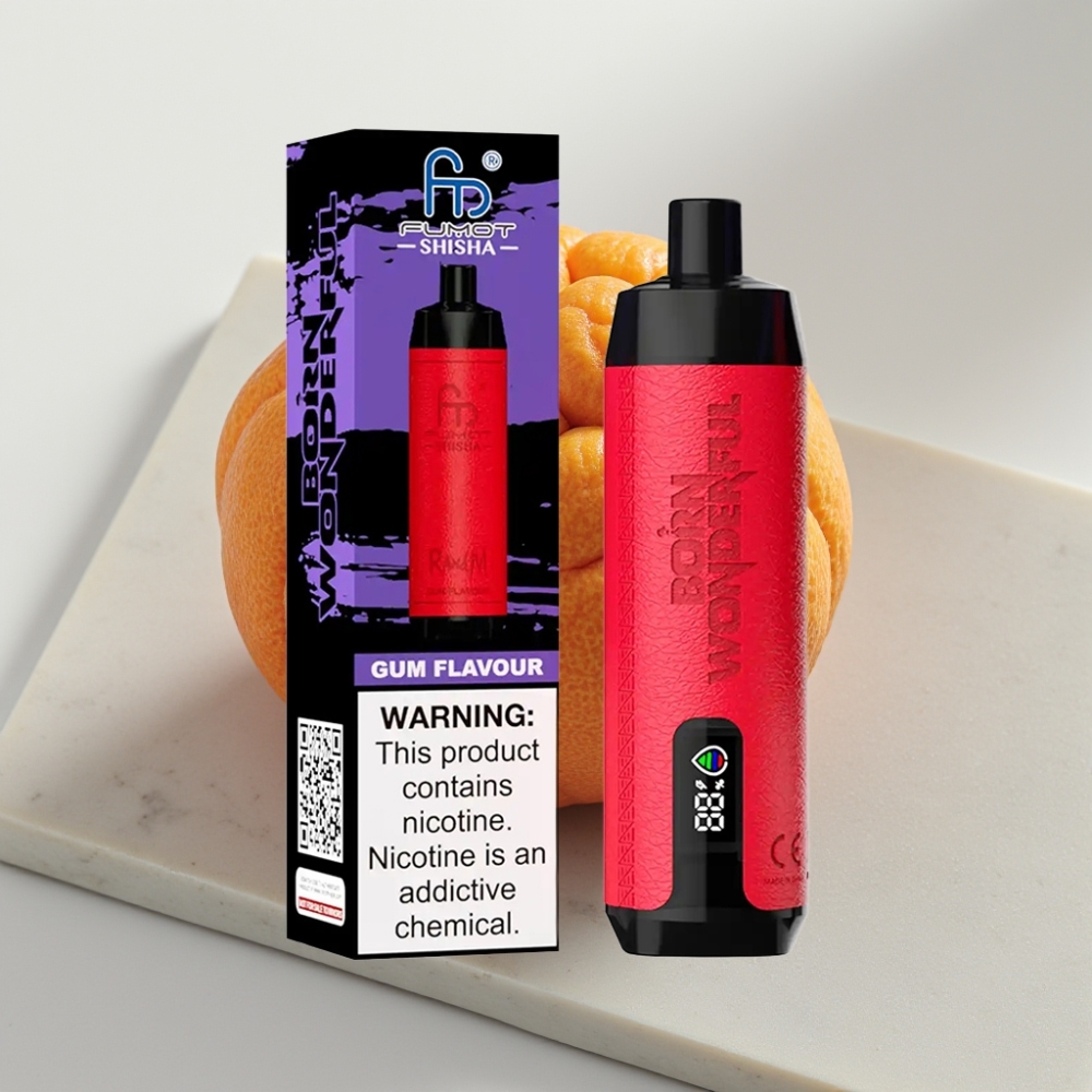 RandM Fumot Shisha 10000 Puffs Descartável - Sabor Chiclete, 18mL, 0.5% Nic