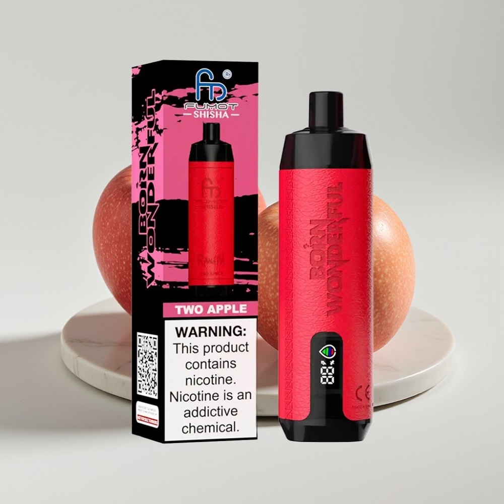 RandM Fumot Shisha 10000 Puffs - Duas Maçãs, 18ml, 0.5% Nicotina