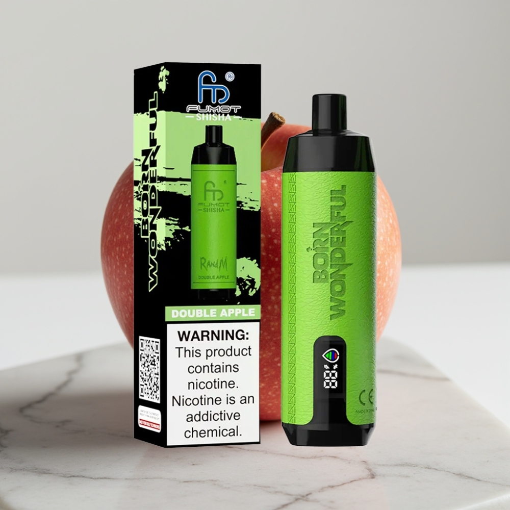 RandM Fumot Shisha 10000 Puffs Maçã Dupla - 18ml, 0.6ohm, Tipo-C