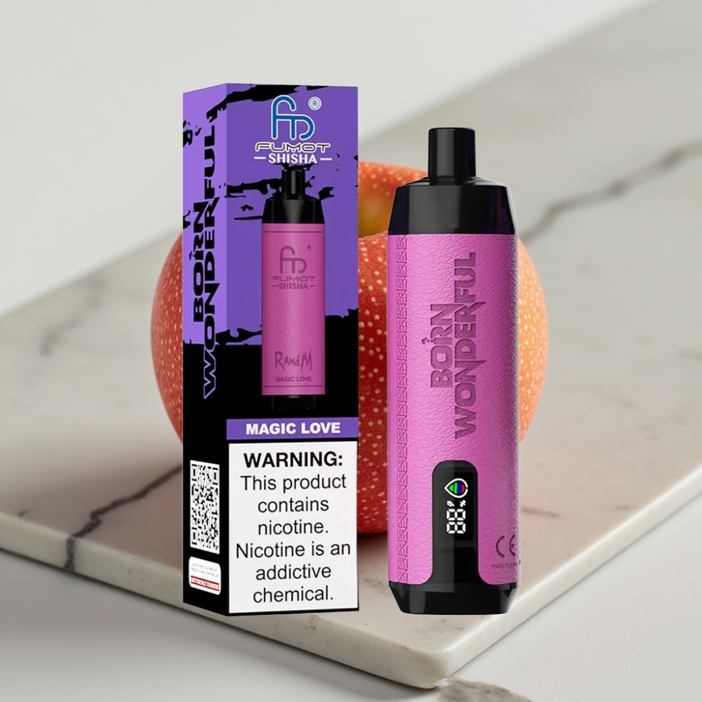 RandM Fumot Shisha 10000 Puffs Vape Descartável Magic Love, 18ml, 0,5% Nicotina