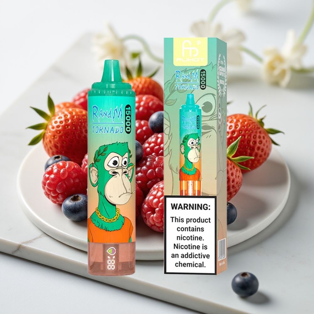 RandM Fumot Tornado 15000 Puffs Disposable Vape Frutas Silvestres - 25ml, 850mAh, Tipo-C