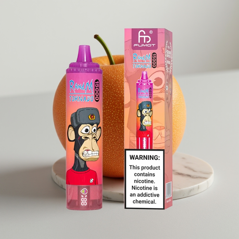 RandM Tornado 15000 Puffs - 25ml, 850mAh, Tipo-C, LCD, Sabor Fruta do Dragão