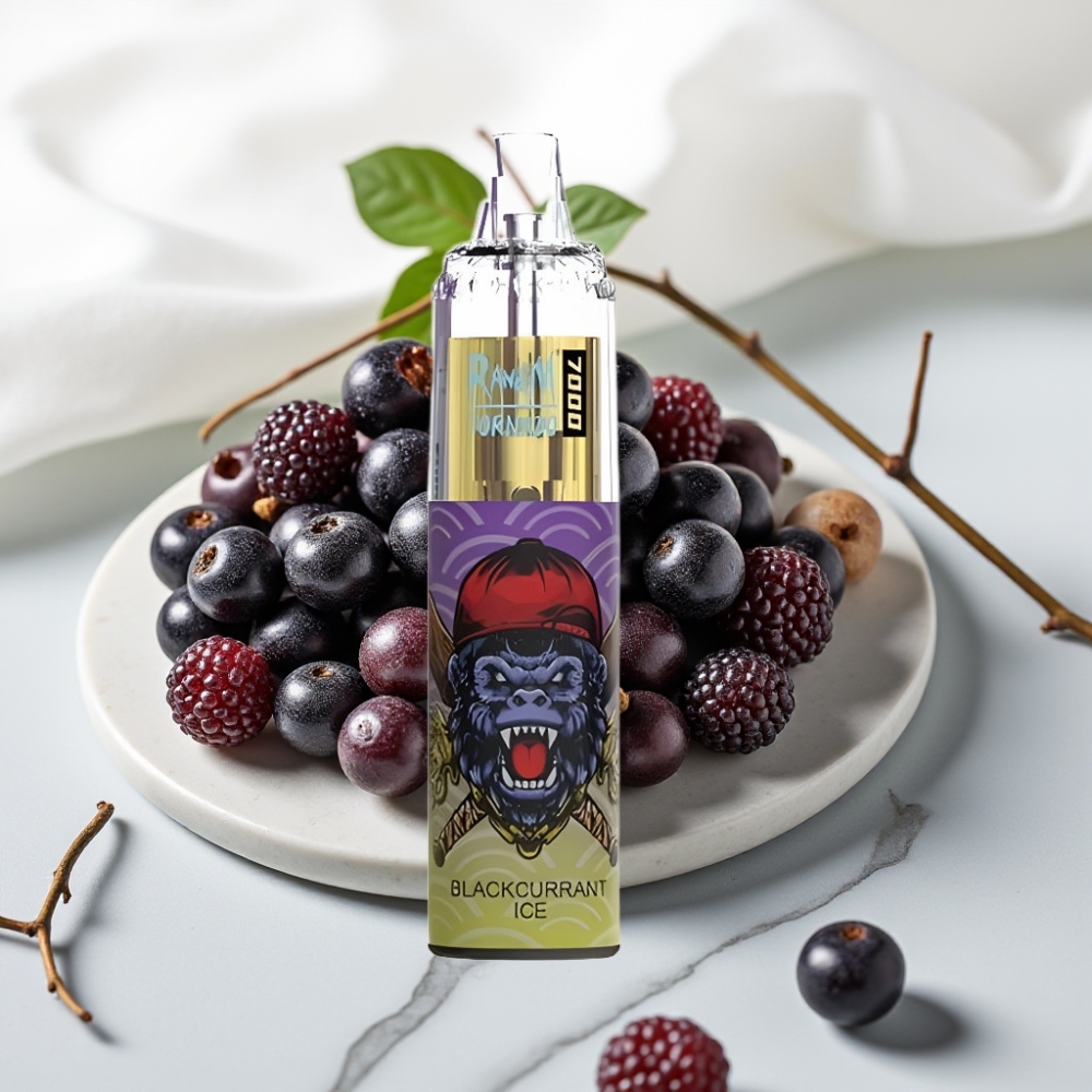 Fumot Tornado 7000 Blackcurrant Ice - 14ML, 850MAH, Tipo-C