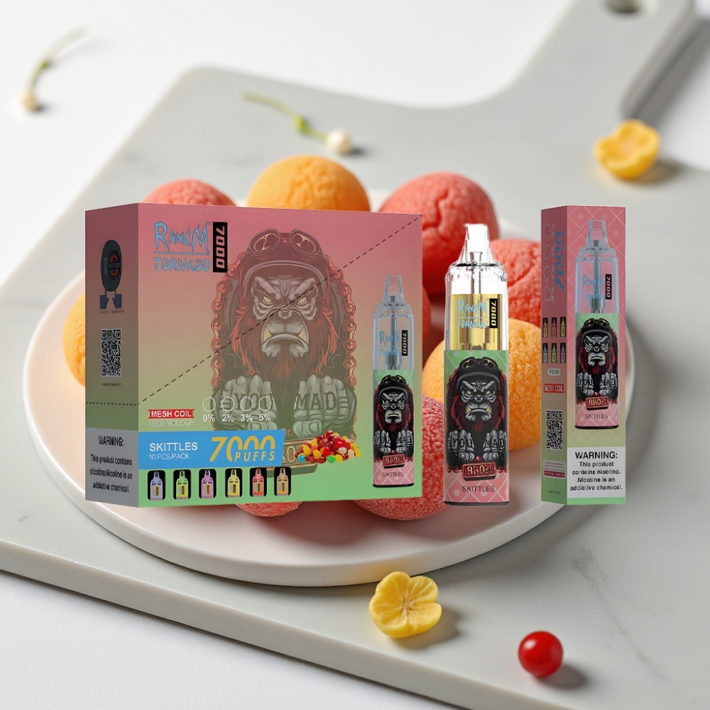 Fumot Tornado 7000 Disposable Vape Skittles (7000 Puffs, 14ML, Tipo-C)
