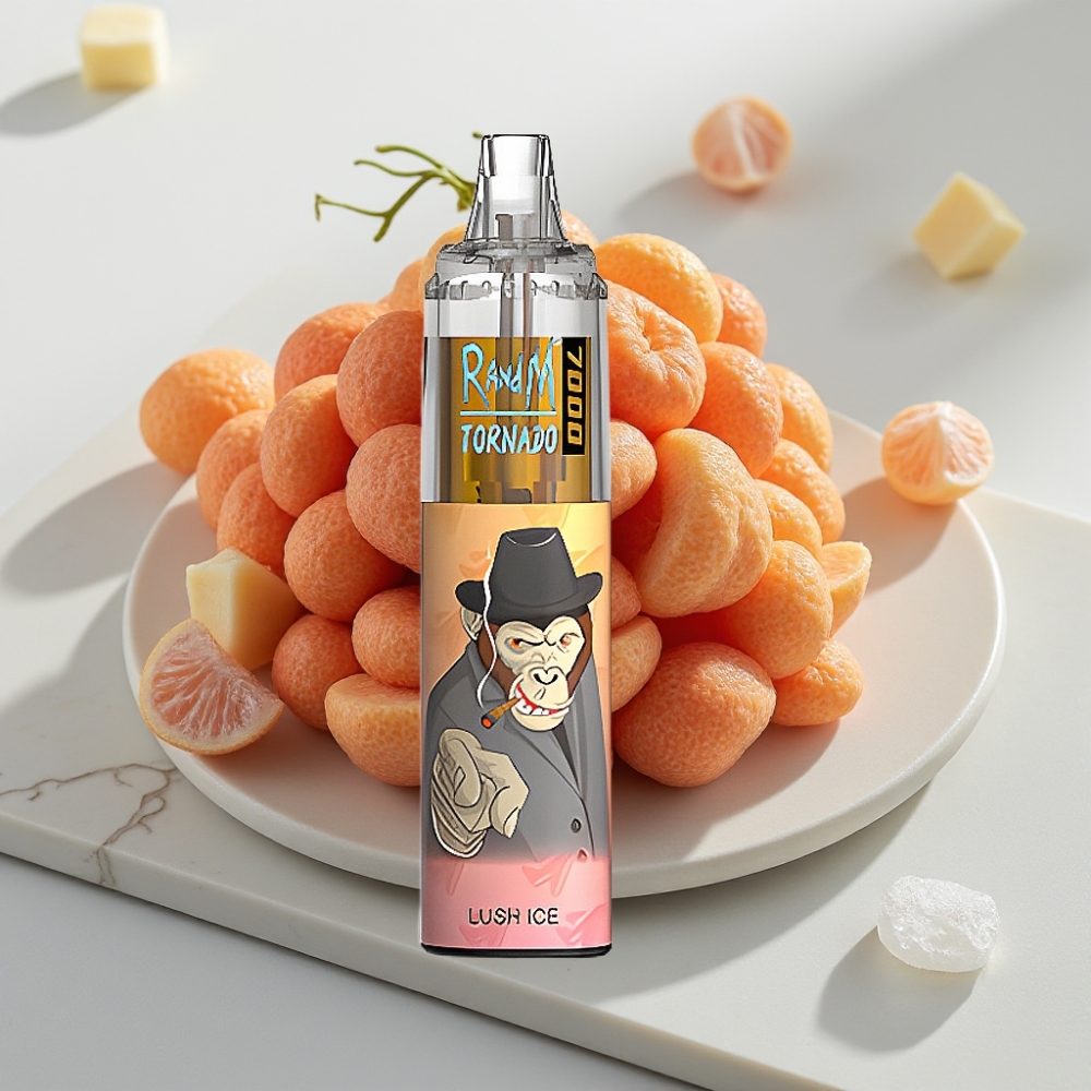 Fumot Tornado 7000 Vape Descartável Lush Ice - 7000 Puffs, 14ML, Tipo-C