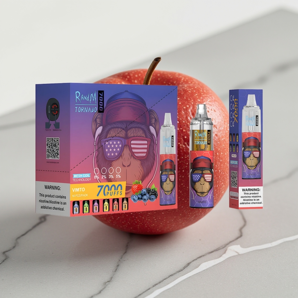 Fumot Tornado 7000 Vape Descartável Sabor Vimto - 7000 Tragadas, 14ML, Bateria 850MAH