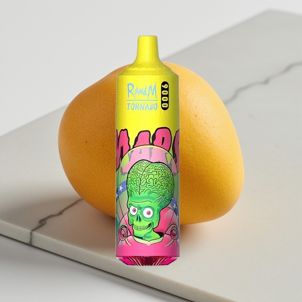 RandM Tornado 9000 Puffs - Triple Manga, 18mL, 850mAh, Tela RGB