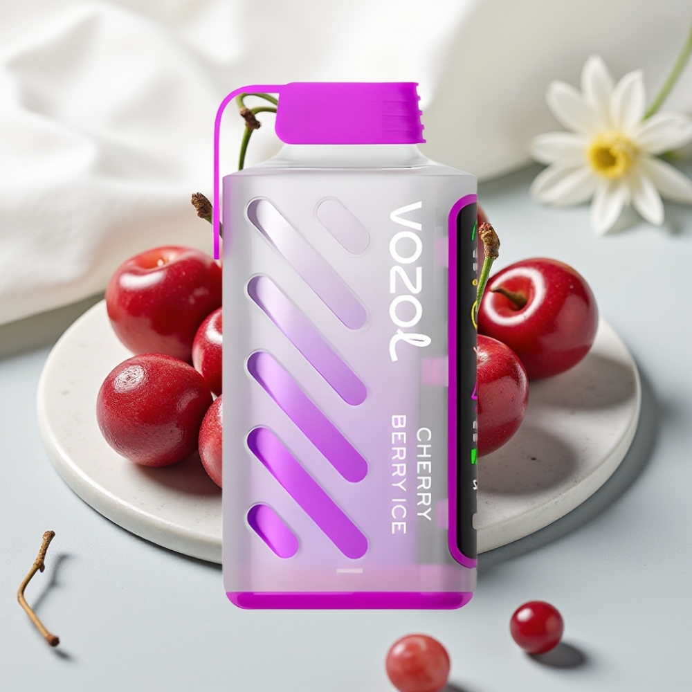 VOZOL Gear Power 20000 Puffs Cereja Berry Gelo, 20mL, 5%, Tela Cheia