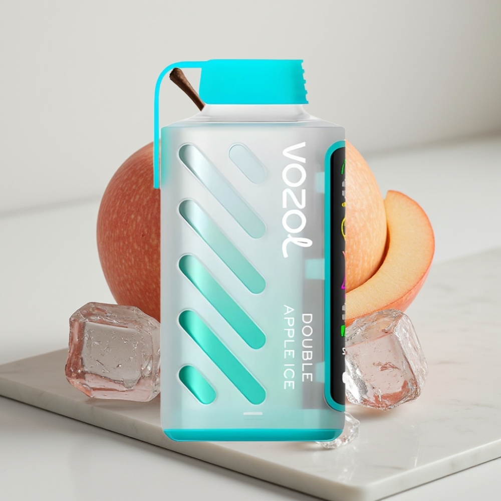 VOZOL Gear Power 20000 Puffs - Maçã Dupla Ice, 20mL, 5%, Tela Cheia, Dual Mesh Coil