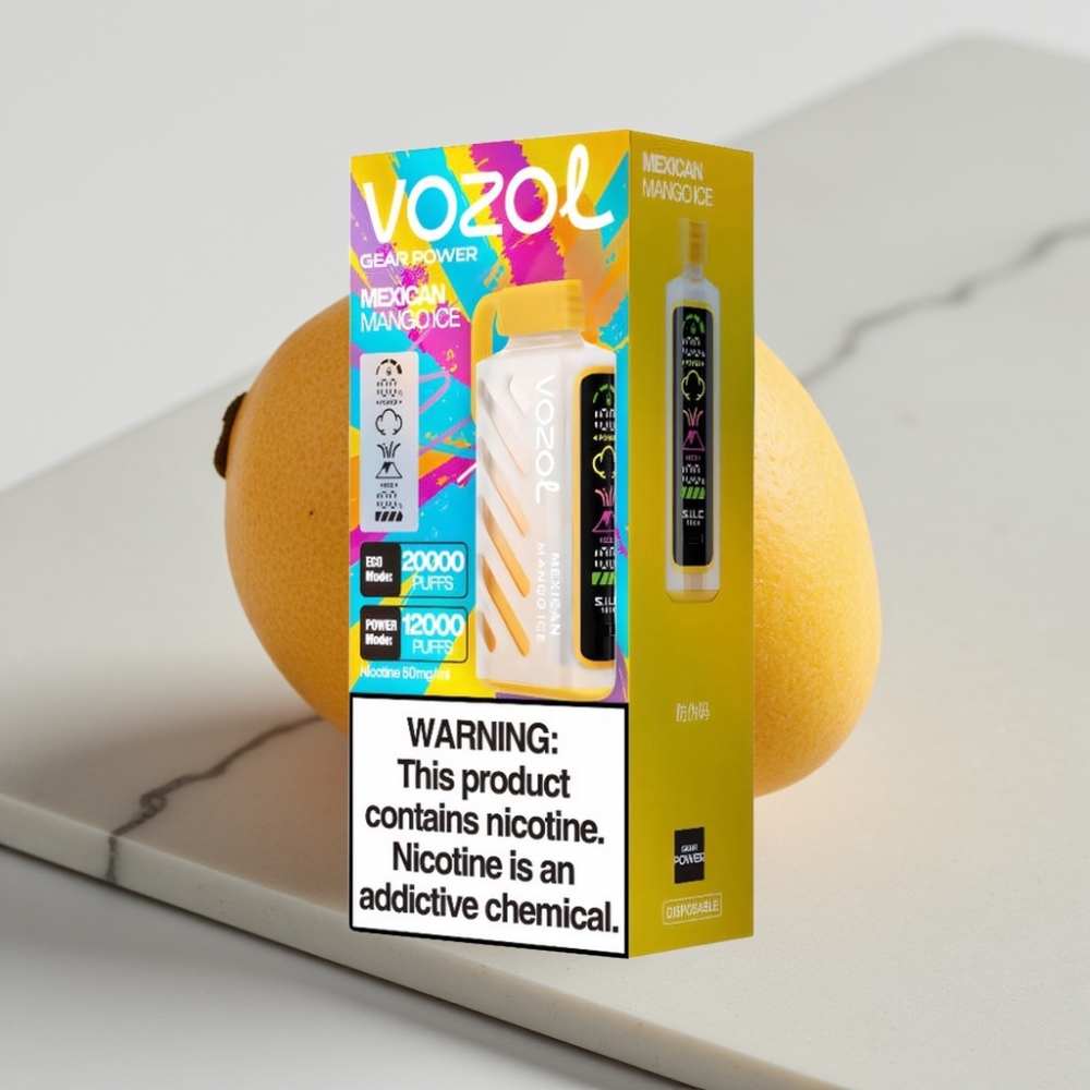 VOZOL Gear Power 20000 Puffs - Manga Mexicana Gelada, 20mL, 5%, Tela Cheia