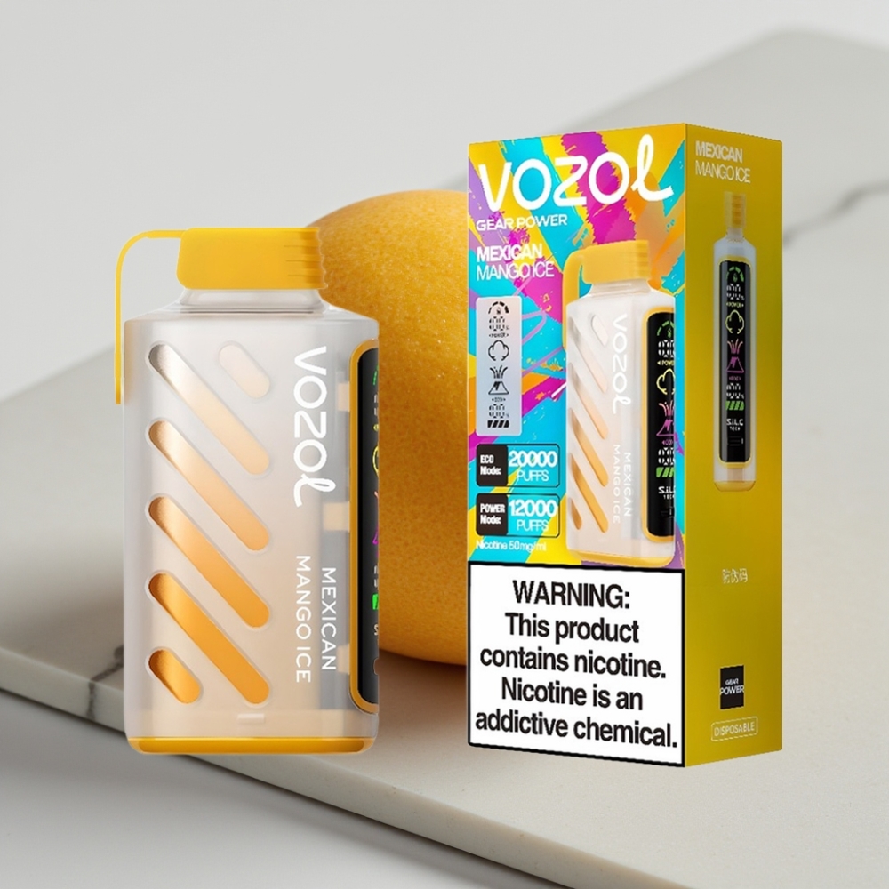 VOZOL Gear Power 20000 Puffs - Manga Mexicana Gelada, 20mL, 5%, Tela Cheia