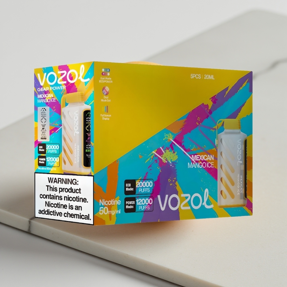 VOZOL Gear Power 20000 Puffs - Manga Mexicana Gelada, 20mL, 5%, Tela Cheia