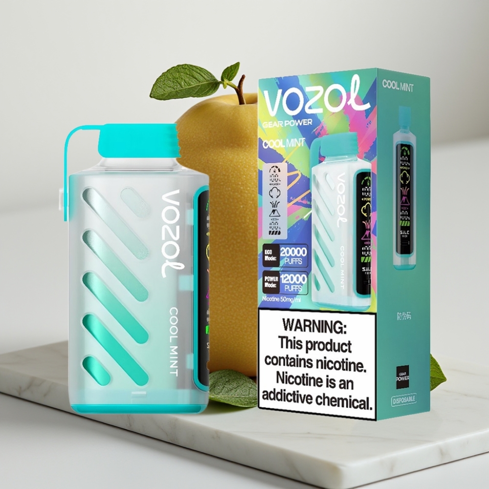 VOZOL Gear Power 20000 Puffs Mentolado Refrescante, 20mL, 5%, Tela Cheia