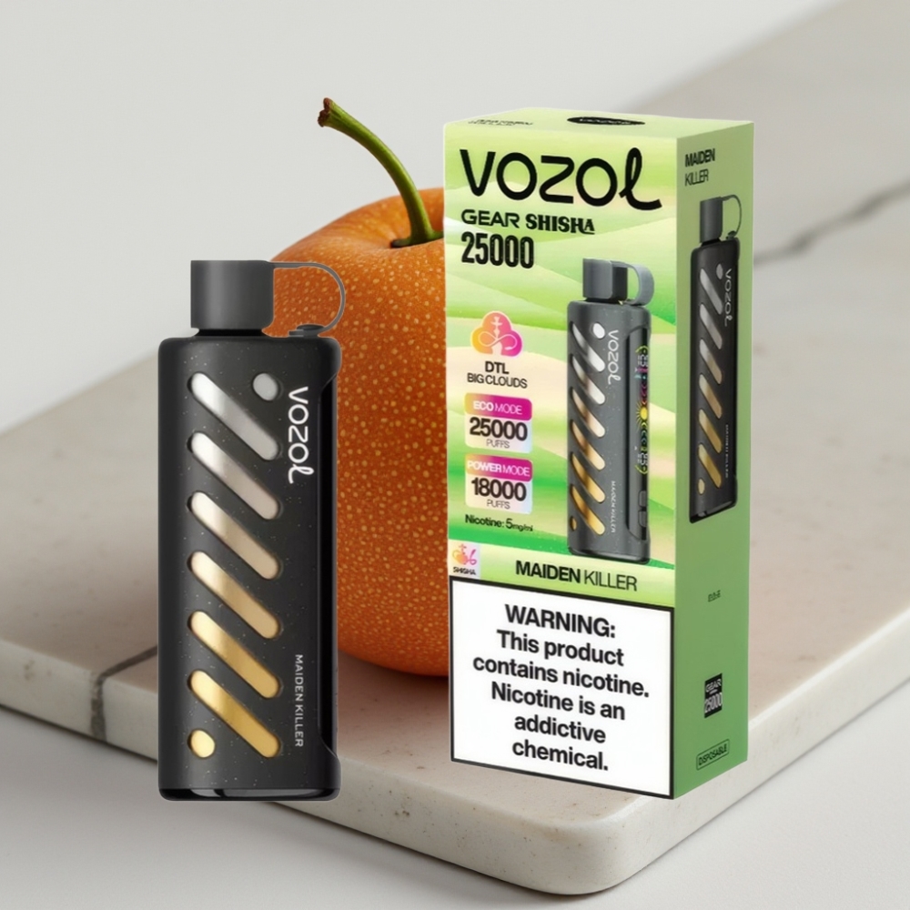 VOZOL Gear Shisha 25000 Puffs - Maiden Killer, 5mg/ml, 1000mAh, Dual Mesh